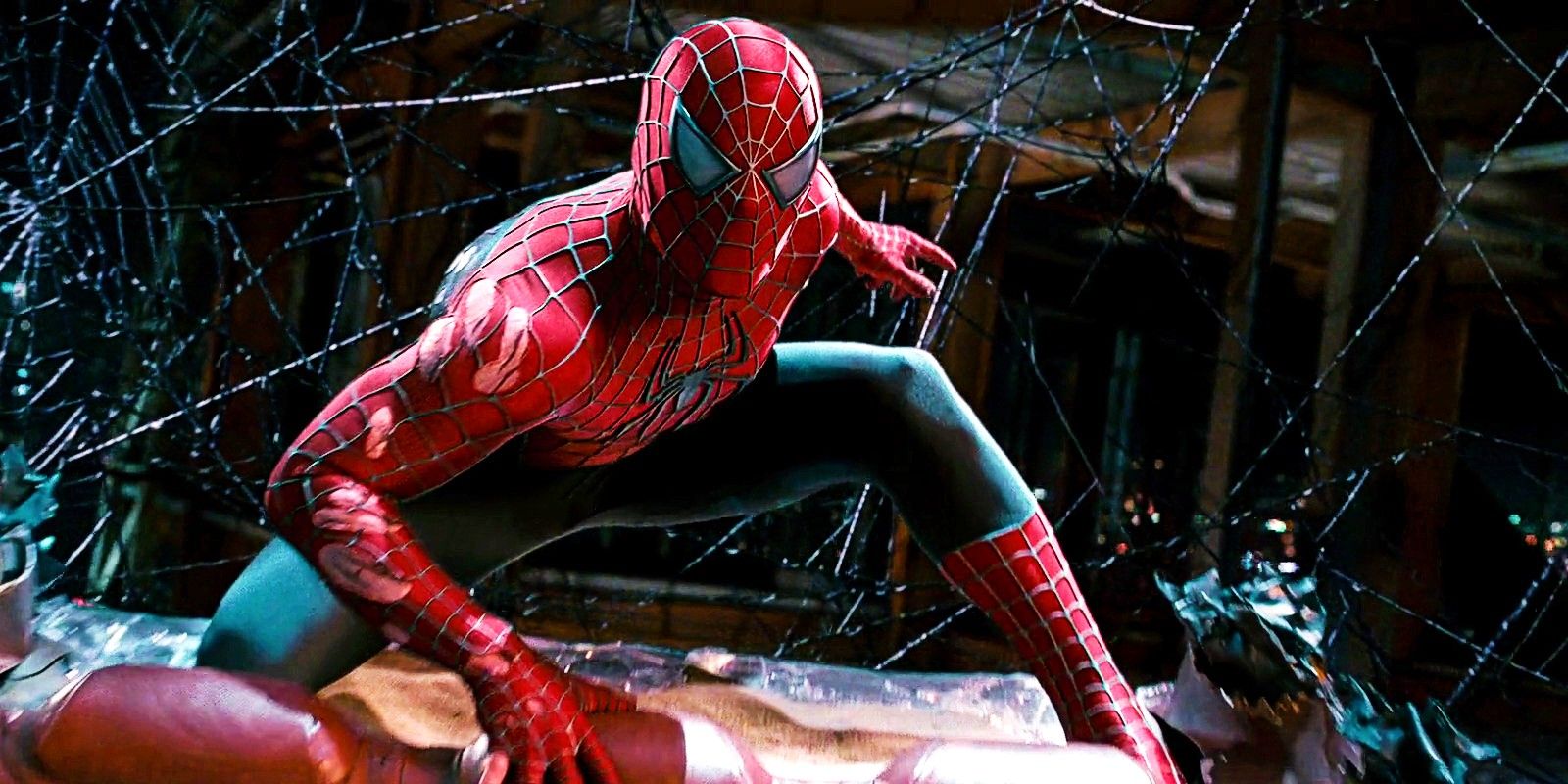 Tobey Maguire as Spider-Man in Spider-Man 3